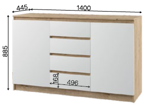 Комод Марли МКМ 1400.1 ДСВ купить в Челябинске